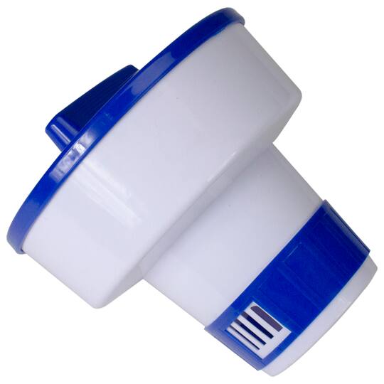 7" Blue & White Floating Swimming Pool Chlorine Dispenser